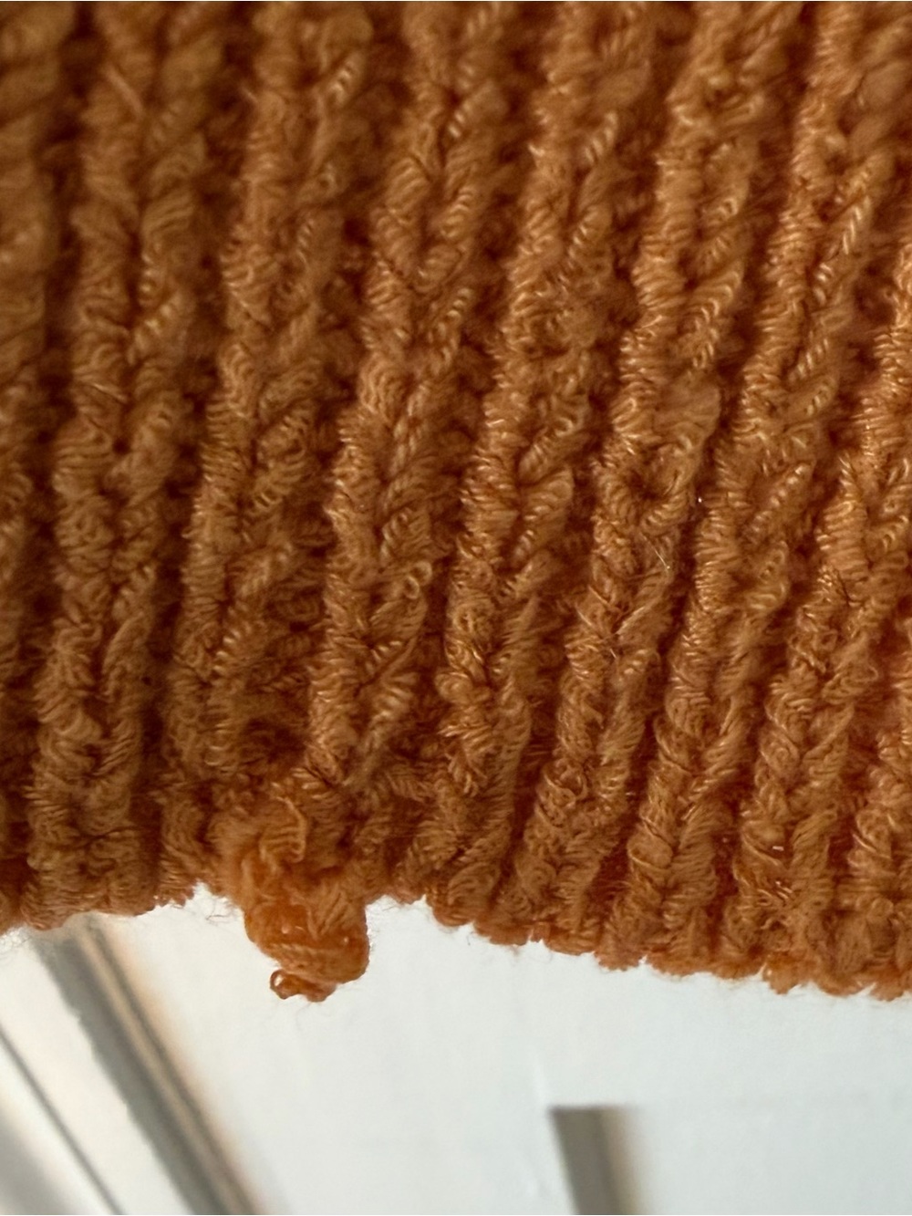 Calvin Klein Open-Knit Scoop Neck Sweater in Orange - Picture 4 of 4